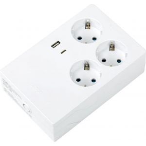 Station Multifix, Prise Multiple, 3 Prises Shuko 16 A Et 2 Usb A+C, Charge Rapide Quick Charge, Multiprise Avec Prise Terre, Installation Encastrée, Mur Ou Surface, 250 V, 3680 W[DYB983491] - Neuf