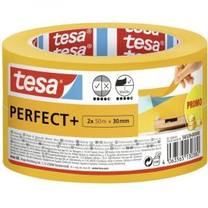 Perfect+ 56539-00000-00 Ruban De Masquage Pour Peinture Jaune (l X L) 100 M X 30 Mm 2 Pc(s) - Tesa - Neuf