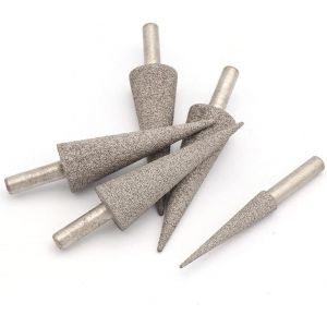 5pcs L 55x20x17mm Tige De 6mm Grain De Diamant Soudé Tête De Ponçage Aiguille Conseils De Bavures De Métal En Pierre De Jade De Gravure Les Outils De Sculpture Grossière Astuce - Neuf