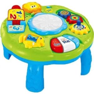 Table d'activité Tambour Bébé Jouet Musical avec Lumières Jeux Éducatifs Cadeau pour Bébé Garçons Filles 18 Mois 1 2 3 Ans 18x30cm - Neuf