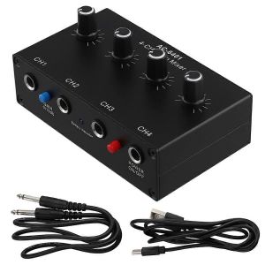 AC-6401 Microphone Condensateur Carte Son PC Ordinateur Audio USB Guitare électrique Enregistrement de diffusion en directi - Neuf