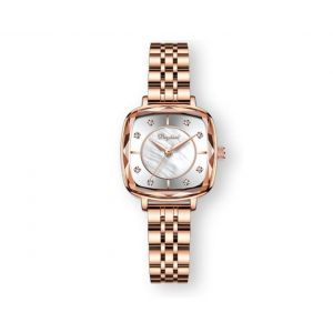 Montre Carr&eacute;e &Eacute;tanche D&eacute;contract&eacute;e Pour Femme R025 Avec Bracelet En Acier Inoxydable - Neuf