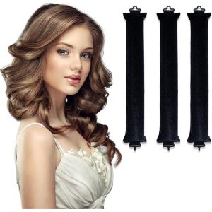 Kal-Bigoudis Fer À Friser Sans Chaleur Pour Cheveux Longs, Fer À Friser Sans Chaleur Pour Tous Les Types De Cheveux, Kit De Coiffure Avec Bande À Friser Sans Chaleur Pour Cheveux Moyens À Longs - Neuf