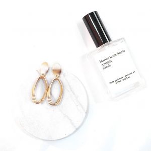 Boucles D'oreilles Pendantes Ovales Creuses En Cuivre Pour Femme, Elegantes Et Geometriques, Longues Et Pendantes, Accessoire De Bijouterie - Neuf