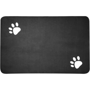Tapis Chat Gamelle Absorbant,40 × 60 Cm Tapis Pour Gamelle Chien Antidérapant,Tapis Gamelle Chien De Diatomée,Séchage Rapide Tapis Absorbant Pour Gamelle Chat - Neuf