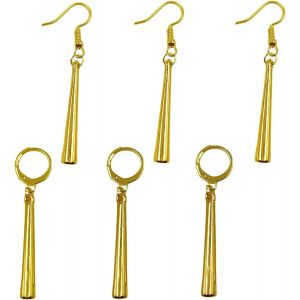 Kal-6pcs One Piece Roronoa Zoro Boucles D'oreilles, Boucles D'oreilles One Piece Zoro, Boucles D'oreilles En Or, Personnalit&eacute; Unisexe Mode Bijoux Pendentif Pour Fans De Cosplay One Piece - Neuf