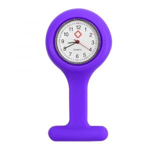 Montre D'infirmière En Silicone Avec Broche, Montre De Poche En Silicone Avec Broche Pour Infirmières Et Autres Professionnels De Santé - Neuf