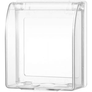 Cache Interrupteur Murale,2Pièces Type 86 Cache Prise Etanche Electrique Murale Autocollant Protection Prise Courant Etanche Couvercle Interrupteur pour Salle de Bain et Cuisine Prise,Blanc - Neuf