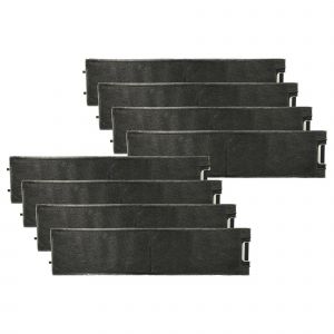 vhbw 8x Filtres &agrave; charbon actif compatible avec Miele MARINE MA1 DA3492, MARINE MA2 DA3461, MARINE MA2 DA3491 hotte aspirante - 49 x 11,3 x 2,8 cm - Neuf