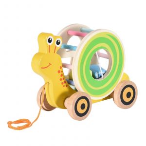 Gar&ccedil;ons Filles B&eacute;b&eacute; Tout-Petits Tirer Escargot H&eacute;risson Animal Remorque Voiture &Eacute;ducatif Toy_Snail## - Neuf