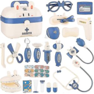 Kit de médecin pour enfants - Jouets de docteur éducatifs de jeu de rôle, kit médical avec stéthoscope, ensemble de jeu de docteur pour médecin dentiste, jouets de jeu de rôle pour-Section B - Neuf