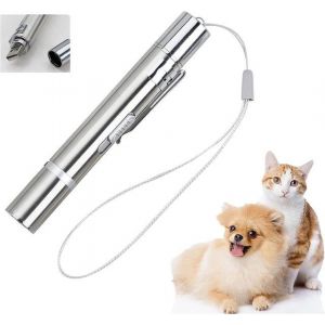 Jouet Interactif Rechargeable Par Usb Pour Chat Avec Lumière Rouge, Motifs Et Lampe De Poche - Parfait Pour Jouer Et S'entraîner En Intérieur - Neuf