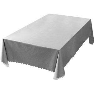 SJZG-Imperméable Nappe Rectangulaire Pvc Nappes De Table Pour Salle À Manger Cuisine Gris 110_X_170_Cm - Neuf