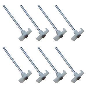 Lot De 8 Piquets De Tente Lumineux En Acier Inoxydable ¿ Piquets De Camping Durables Pour Une Visibilité Et Une Stabilité Nocturnes - Neuf