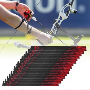 15pcs Archery Sticker Universal Durable Archery Wrap Sticker Crâne Rouge Diy Shaft Stickers Wraps Archery 193 * 18 * 01cm Taille - Neuf