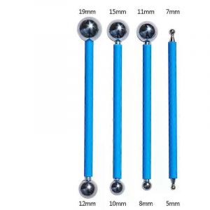 4pcs Double Acier Pressé Boule Tuile Coulis Outils 8 Tailles Réparation Sol Pression Couture Bâton Maison Mur Espace Grattage Outil À Main - Neuf