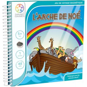 Chenquansarl-L'arche De No&eacute; - Jeu De Voyage Magn&eacute;tique - Embarquez Tous Les Animaux &Agrave; Bord - 48 D&eacute;fis De Diff&eacute;rents Niveaux - 1 Joueur - A Partir De 5 Ans - Neuf