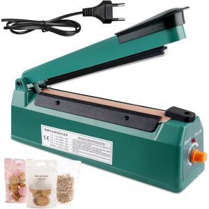 Thermoscelleuse Machine, Scelleuse Thermique, 200mm Soudeuse Sac Plastique, Largeur De Joint De 3mm, Avec Contr&ocirc;le De La Temp&eacute;rature &agrave; 8 Vitesses, Thermoscelleuse pour Sacs En Plastique Pp Pe - Neuf