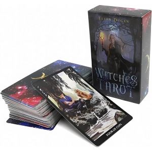 Chenquansarl-Lot De 78 Cartes De Tarot Pour D&eacute;butants - Cartes De Tarot De Sorci&egrave;re - Cartes De Pr&eacute;vision Du Destin - Jeu De Cartes Pour D&eacute;butants - Fournitures De Sorcellerie - Outil De Divination - Neuf