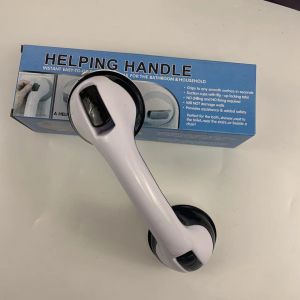 Poignées de douche blanches et noires avec ventouse puissante. Poignées de sécurité pour salle de bain. - Neuf