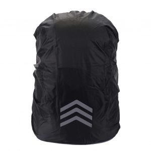 Sac à dos Housse de pluie imperméable léger réfléchissant Oxford tissu Housse de sac à dos Black Arrow L 45 à 55 litres - Neuf
