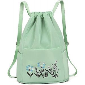 Sac À Dos De Sport Grande Capacité, Résistant À L'eau Et À Cordon De Serrage - Bretelles Réglables Et Séparation Sec/Humide Pour Un Style De Vie Actif - Neuf