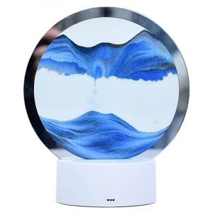 Cadeau De Fête Des Mères, De Sables Mouvants De Cadre De Photo, 3d En Verre Ronde Des Sables Mouvants De La Peinture, De La Mer Profonde De La Peinture Sur Sable, Mobiliers D'affichage, De Sables Mouvants Cadre Photo, Home Décoration De Bureau - Neuf