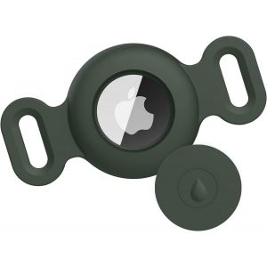 Airtag Étuis Collier pour Chien et Chat,Coque en Silicone Étanche pour Apple AirTag GPS Finder,1pc Housse de AirTag Protection pour Pet Colliers de Compagnie Anti-Perte Porte-clés AirTag.[O30] - Neuf