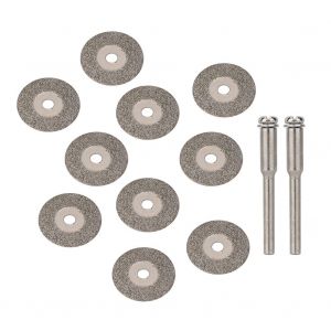 Lot De 10 Disques De Coupe Diamantes Pour Outils Rotatifs, Accessoires Pour Rectifieuses De Bijoux (18 Mm) - Neuf