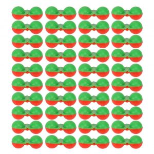 40pcs P&ecirc;che En Plastique Double Hochle Poisson Morsure App&acirc;t Alarme P&ecirc;che Mer Attracteur Bell Perles Poisson Outil Rouge Et Vert - Neuf