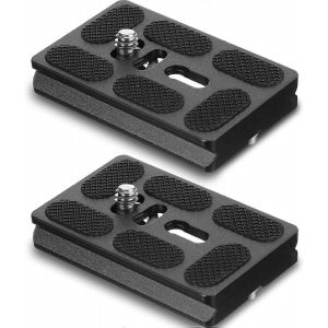 Plaque De D&eacute;gagement Rapide Universelle En M&eacute;tal En 2 Pi&egrave;ces Avec Vis 1/4"",Plaque De Montage De Tr&eacute;pied Universelle S'adapte &Agrave; La Rotule De Tr&eacute;pied Standard Pour Appareil Photo,Noir (Pu60) - Neuf