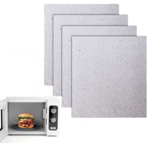 Mica Micro Ondes Universelle,4 Pi&egrave;ces Plaque Mica Pour Micro-Ondes,Plaque de Remplacement pour Les Accessoires de Micro-Ondes 15x12cm - Neuf