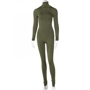 Combinaison De Yoga Moulante À Manches Longues Et Couleur Unie Pour Femme, Nouvelle Collection Automne Et Hiver, Commerce Extérieur, Vert - Neuf