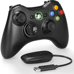 Manette Sans Fil Pour X-Box 360, 2,4 Ghz, Xbox 360, Avec Adaptateur De Récepteur, Double Vibration, Manette De Jeu Pour Xbox [J63] - Neuf