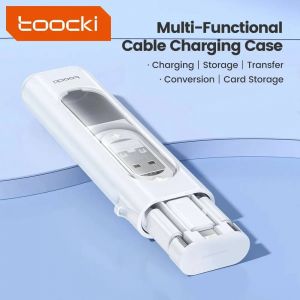 Toocki Pd60w Usb C Vers Type C C&acirc;ble Pour Iphone 15 Pro Max 5 En 1 C&acirc;ble &Eacute;tui De Chargement Ensemble C&acirc;ble Adaptateur Usb Pour Samsung S23 -Blanc - Neuf