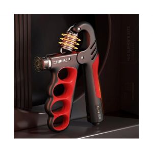 Appareil d'entraînement de force de préhension réglable avec compteur intégré (11-220 lb / 5-100 kg) - Durable, ergonomique et silencieux pour tous les niveaux de forme physique - Neuf