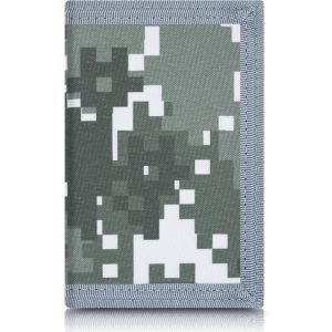 TRAHOO-Portefeuille fin RFID camouflage pour enfants/portefeuilles &agrave; trois volets pour homme/mini porte-monnaie &agrave; trois volets avec fermeture &eacute;clair pour enfants, 10 jaune + vert - Neuf