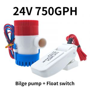 Pompe À Eau 1100gph 750gph Pompe De Cale Interrupteur À Flotteur Utilisé Dans Les Maisons À Moteur D'hydravion De Bateau Pompe De Cale De Bateau Domestique - Type 24v750gph Andswitch - Neuf