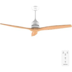 Cecotec Ventilateur de Plafond EnergySilence Aero 5270 LightWood, 40W, Moteur DC, Diamètre 132 cm, Télécommande, Minuteur, 6 Vitesses, Été et Hiver, Hauteur Ajustable 15 ou 25 cm - Neuf