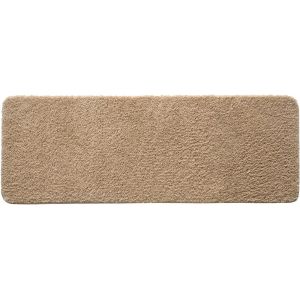 1 pi&egrave;ce Tapis Salle de Bain Rectangulaire Tapis d'Entr&eacute;e pour la Douche Antid&eacute;rapant Doux Confortable Tabis Absorbant Tapis Moelleux Microfibre WC Toilette Baignoire 45x120CM Beige - Neuf