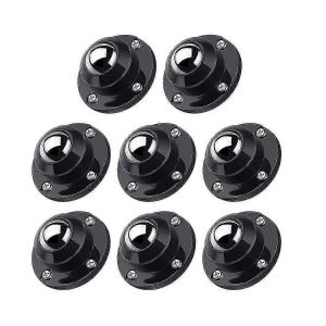Paquet de 8 roulettes auto-adhésives pour meubles,capacité de charge 28 lb par roue,pivotant à profil bas - JZ - Neuf