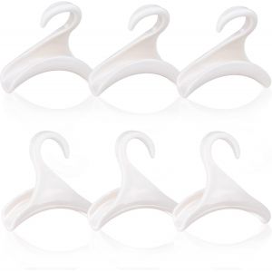 Lot de 6 crochets pour sac à main, organiseur de sac à main, organisateur de sac pour suspendre sac fourre-tout, sacs à dos, cartables, foulards, ceintures et cravates (blanc) - Neuf
