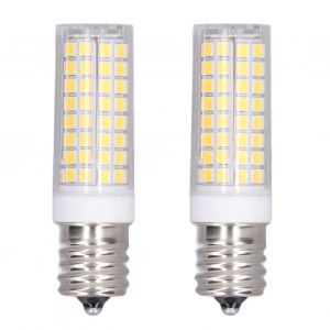 HJLIAN Lot de 2 ampoules LED E17 102 LED 10 W a intensite variable, economie d'energie, protection des yeux, lumiere LED en ceramique, AC 100-120 V, lumiere naturelle - Neuf
