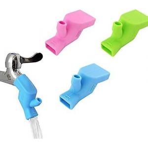 3 Pcs Rallonge De Robinet Pour Enfants,Rallonge De Robinet Pour B&eacute;b&eacute; Rallonge De Robinet En Silicone De Qualit&eacute; Alimentaire Pour La Cuisine De Salle De Bain - Neuf