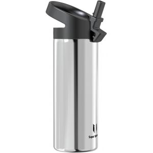 Kalanka-Gourde Isotherme - 500ml / 750ml / 1l - Paille Bouche Large Bouteille - Sans Bpa - Swivelsip Gourdes Inox - Pour Sport, Voyages, L'&eacute;cole - Neuf