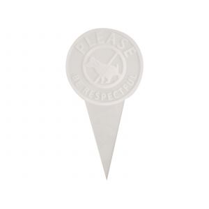 Panneau &laquo; Interdit aux chiens d'uriner &raquo; pour pelouse et jardin - Panneau d'avertissement en acrylique - Neuf