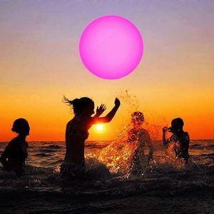 Led Beach Ball 16 '' Jouet De Piscine Avec Rc 16 Couleurs Lumi&egrave;res Et 4 Mode Lumi&egrave;re - Neuf