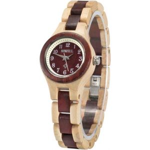W123a Montre Pour Femme Fashion Montre À Quartz Horloge Analogique Bois Naturel Quartz Montre Bracelet - Neuf