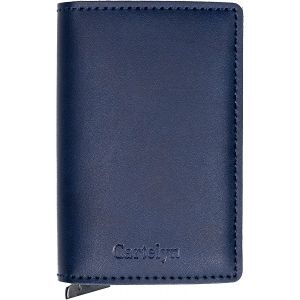 KALANKA-- Porte Cartes bancaire, Card Holder Slim en Cuir - Portefeuille, Pochette Anti piratage RFID - Etui pour Protege et Range Carte de Credit pour Homme ou Femme - Neuf