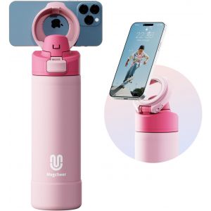 24oz Gourde Sport Magn&eacute;tique Bouteille Isotherme &Eacute;tanche Tr&eacute;pied Avec Angles Ajustables Garde Le Froid Pendant 24 Heures Pour Fitness Et Sports De Plein Air(Noir) - Neuf